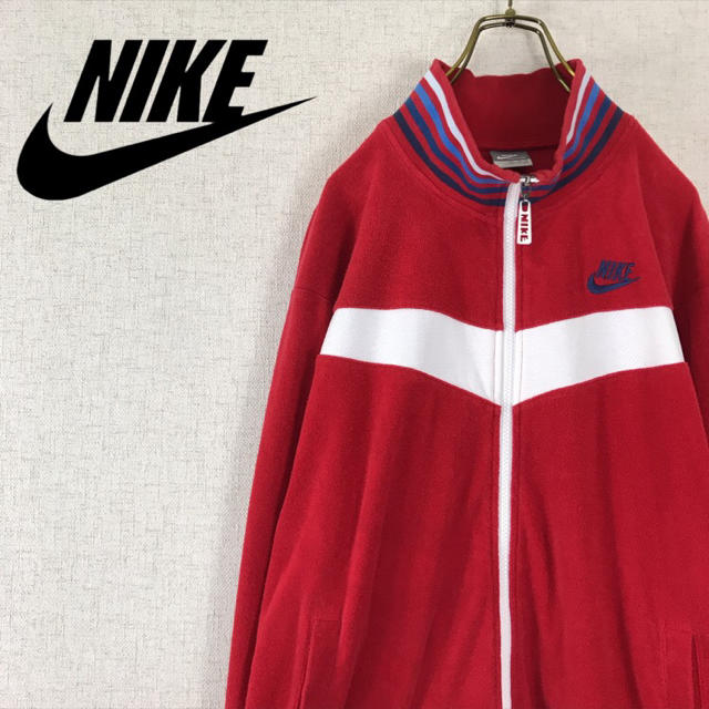 NIKE(ナイキ)の90s NIKE ナイキ ジャージ ジャケット トラックトップ パイル生地 XL メンズのトップス(ジャージ)の商品写真