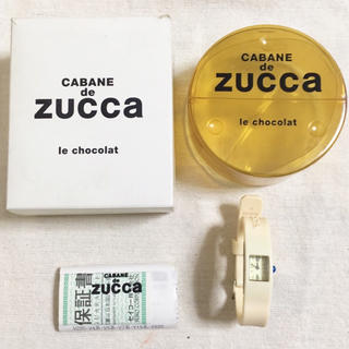 ズッカ(ZUCCa)のCABANE de ZUCCA *腕時計 ル ショコラ*ミルキーホワイト*美品(腕時計)