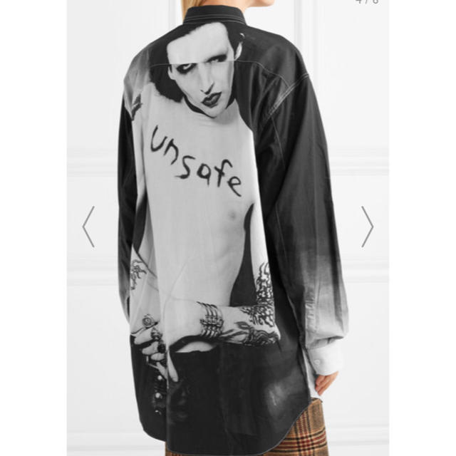 美しい XS.Sサイズ VETEMENTS Marilyn Manson shirts シャツ ...