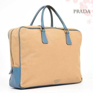 プラダ(PRADA)のプラダ♡ブリーフケースビジネスバッグ◆オレンジベージュ水色PRADA書類鞄(スーツケース/キャリーバッグ)