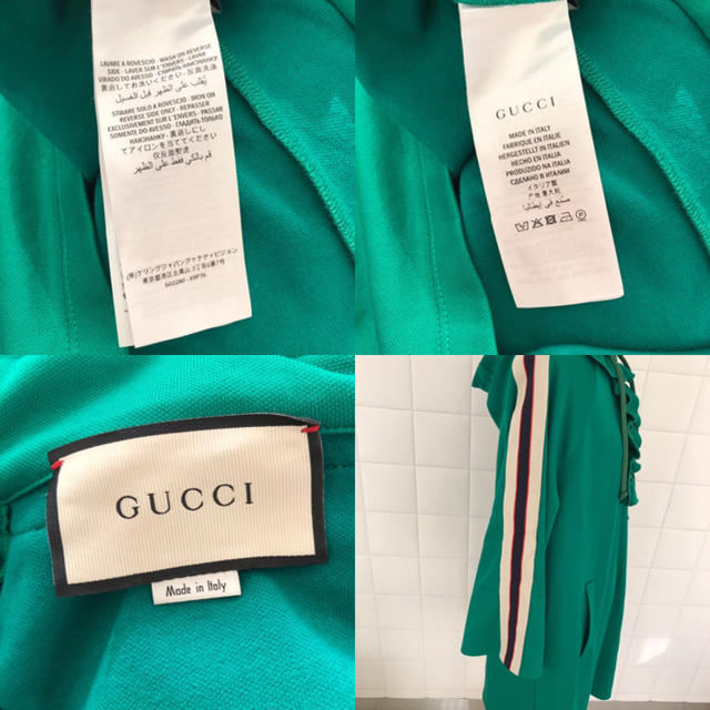 Gucci(グッチ)の新品同様❤️グッチ フード付き ジャージー ドレス ワンピース レディースのワンピース(ひざ丈ワンピース)の商品写真