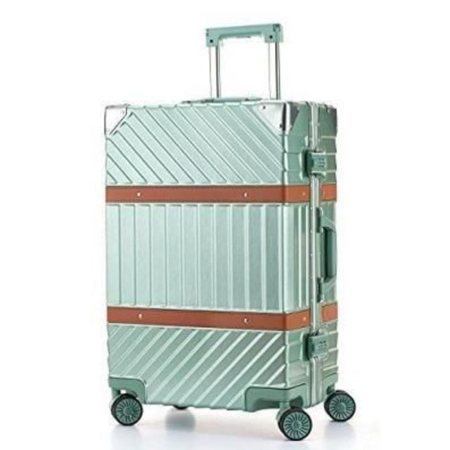 Totell スーツケース アルミフレーム レトロ グリーン XL(26) 新品