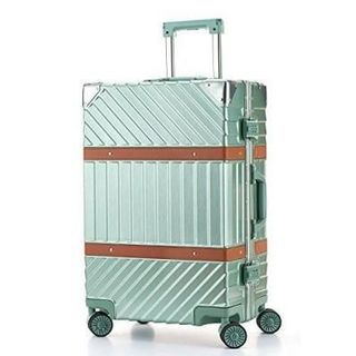 Totell スーツケース アルミフレーム レトロ グリーン XL(26) 新品(スーツケース/キャリーバッグ)