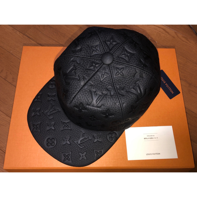 公式の LOUIS 2019SS Virgil 黒 モノグラムキャップ VUITTON LOUIS