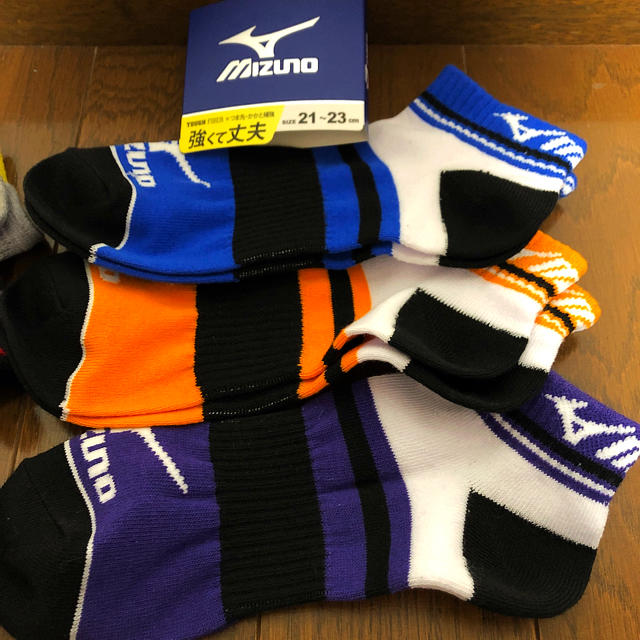 UMBRO(アンブロ)の【新品】umbro アンブロ  mizuno ミズノ ソックス 6p セット キッズ/ベビー/マタニティのこども用ファッション小物(靴下/タイツ)の商品写真