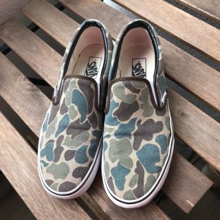 バンズボルト(VANS VAULT)のVANS スリッポン カモ柄(スニーカー)