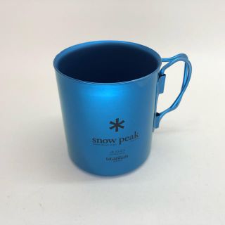 スノーピーク(Snow Peak)のスノーピーク ダブルウォール マグカップ ブルー 逆輸入品 国内未発売(調理器具)