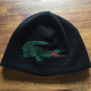 ラコステ(LACOSTE)のラコステ ニット帽子 ビックワニ♡(ニット帽/ビーニー)