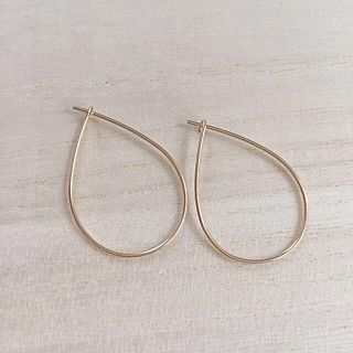 14kgf*シンプル フープピアス☆(ピアス)