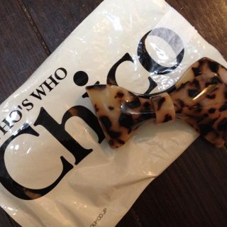 フーズフーチコ(who's who Chico)のchico＊べっ甲リボンバレッタ(ヘアピン)