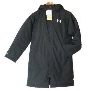 アンダーアーマー(UNDER ARMOUR)の新品150㎝★アンダーアーマー 黒ベンチコート定価15120円(コート)