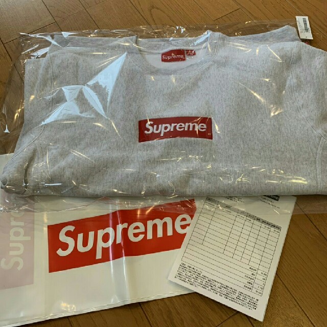 正規品販売! Supreme - Supreme boxlogo crewneck 新品未開封 Lサイズ