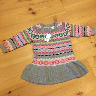 ベビーギャップ(babyGAP)の新品  ベビーギャップ  ペプラム ニットセーター(ニット)