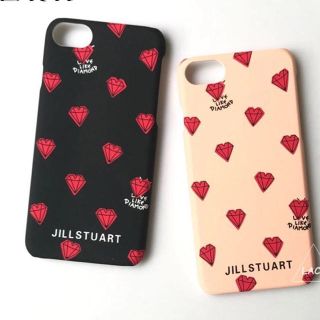 ジルスチュアート(JILLSTUART)のジルスチュアートロゴ入り ダイヤハートが可愛い♡  iPhoneケース(iPhoneケース)