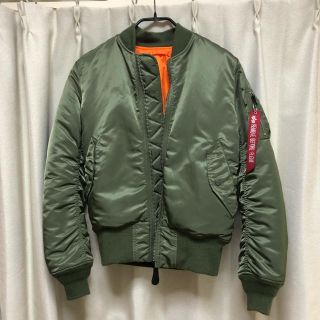 アルファインダストリーズ(ALPHA INDUSTRIES)の美品 ALPHA MA-1 フライトジャケット ブルゾン(フライトジャケット)