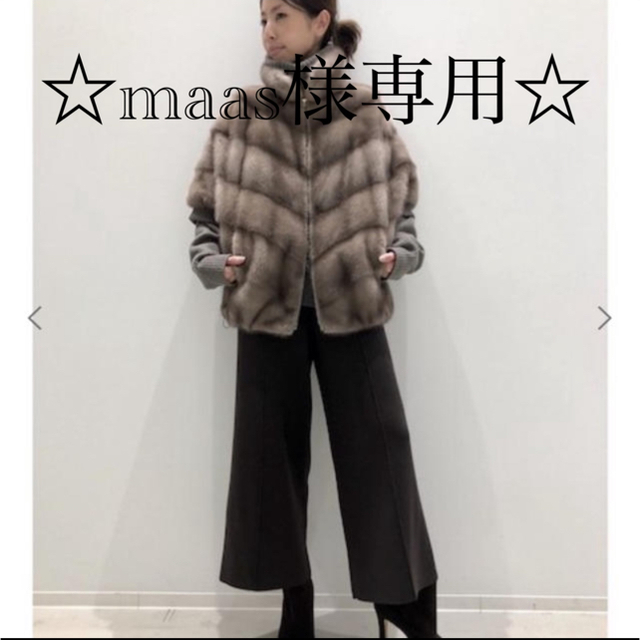 L'Appartement DEUXIEME CLASSE(アパルトモンドゥーズィエムクラス)の◆L'Appartement Knit Cropped パンツ◆ レディースのパンツ(クロップドパンツ)の商品写真