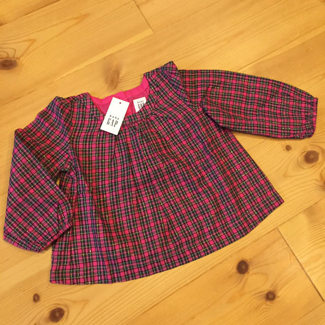 babyGAP(ベビーギャップ)の新品 ベビーギャップ  チェック ブラウス 80 キッズ/ベビー/マタニティのベビー服(~85cm)(シャツ/カットソー)の商品写真