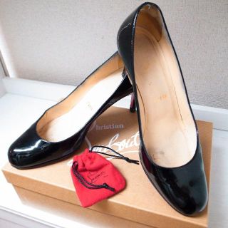 クリスチャンルブタン(Christian Louboutin)の♪正規品♪最安値♪ルブタン　靴　パンプス　エナメル　黒　バッグ　財布　小物(ハイヒール/パンプス)