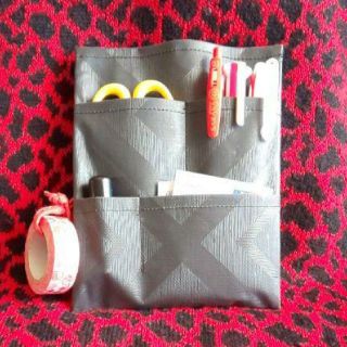珍しい黒【17×13 3段 タグ付】オーガナイザー(その他)