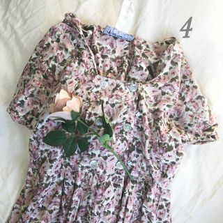 ロキエ(Lochie)の*vintage 花柄ワンピース*限定値下げ(ロングワンピース/マキシワンピース)