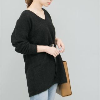 アーバンリサーチロッソ(URBAN RESEARCH ROSSO)の新品♡定価14904円 アーバンリサーチ ロッソ♡ロングニット ブラック(ニット/セーター)