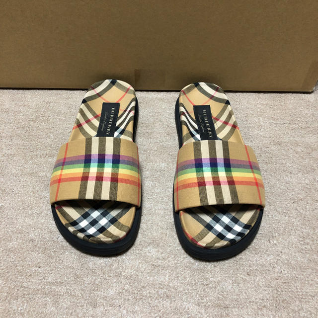 国内発送 バーバリー Burberry メンズ サンダル シューズ 靴Beige