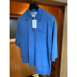 DAIRIKU Half Zip Border Polo Knit AQUAの通販 by apollo's shop｜ラクマ