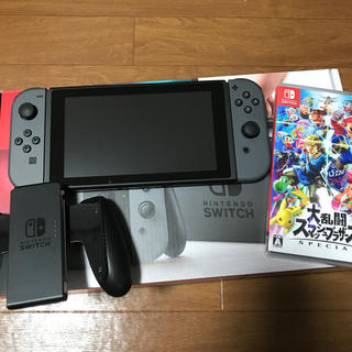 ニンテンドースイッチ(Nintendo Switch)の【美品】Nintendo Switch +スマブラsp +おまけ(家庭用ゲーム機本体)