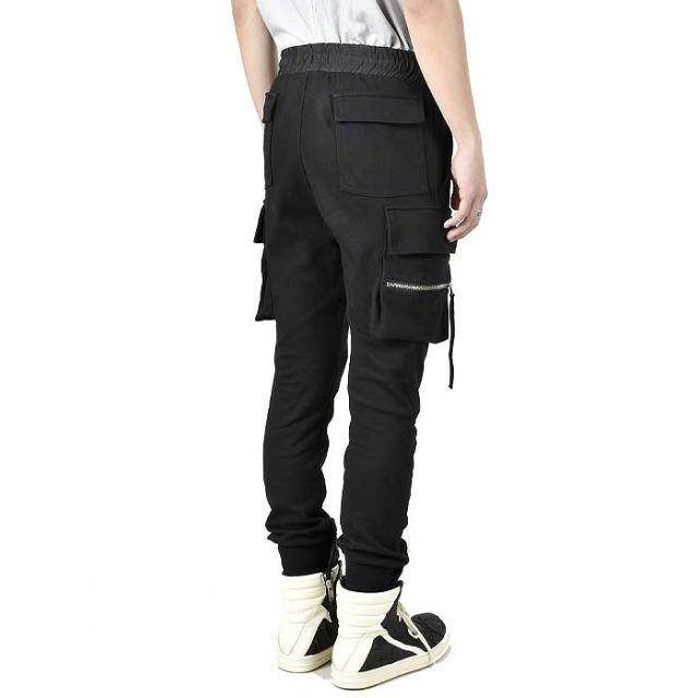 【関税込み】HOKITA ブラック ドローストリング カーゴパンツ RICK OWENS DRKSHDW - 【24AW】クリーチカーゴ ワイド ドロー