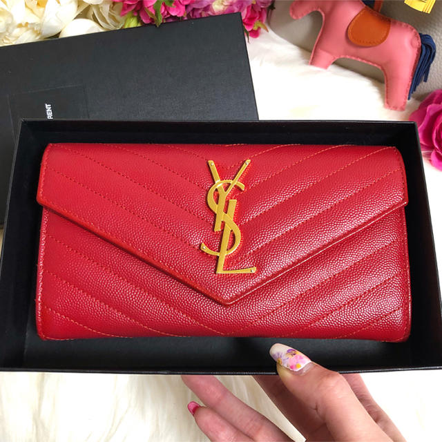 SAINT LAURENT サンローラン 長財布(ポーチ型)