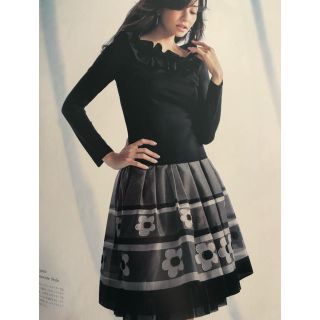 エムズグレイシー(M'S GRACY)の🖤クラシカルフラワーシフォンスカート🖤(ひざ丈スカート)