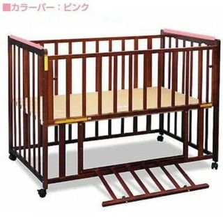 【専用】 新品未使用 ヤトミ ハナミズキ 木製 ベビーベッド(ベビーベッド)