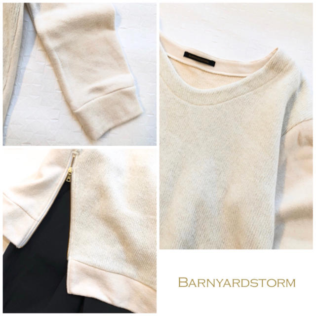 BARNYARDSTORM(バンヤードストーム)の●バンヤードストーム   ニット&スウェット 切替トップス●size M〜L レディースのトップス(ニット/セーター)の商品写真