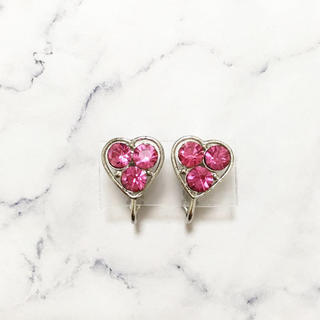 ロキエ(Lochie)のVintage ＊ pink heart earring(イヤリング)