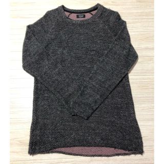 ザラ(ZARA)の美品 ZARA ニット セーター M ピンク グレー(ニット/セーター)