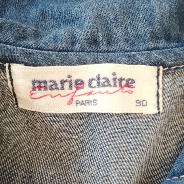 Marie Claire(マリクレール)のmarie claire デニムワンピース 90 キッズ/ベビー/マタニティのキッズ服女の子用(90cm~)(ワンピース)の商品写真