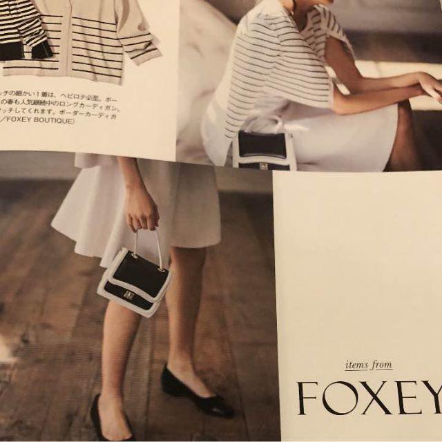 雑誌掲載　FOXEY　２WAYショルダーバッグ Contrast　完売品