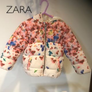 ザラキッズ(ZARA KIDS)のZara Baby＊花柄ダウン(ジャケット/上着)