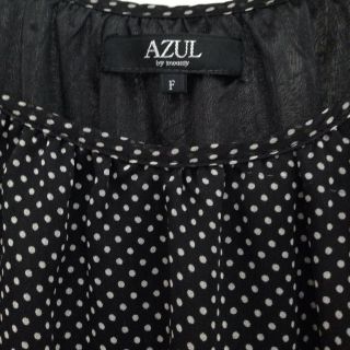 アズールバイマウジー(AZUL by moussy)のアズール春水玉ワンピ♡(ミニワンピース)