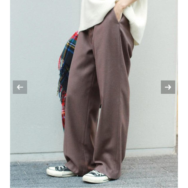 ワイドパンツ ジャーナルスタンダード カシミアブレンド ストレートパンツ