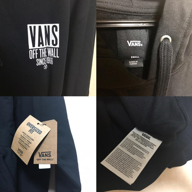 VANS(ヴァンズ)の【新品・海外限定デザイン】VANS パーカー ブラック S メンズのトップス(パーカー)の商品写真