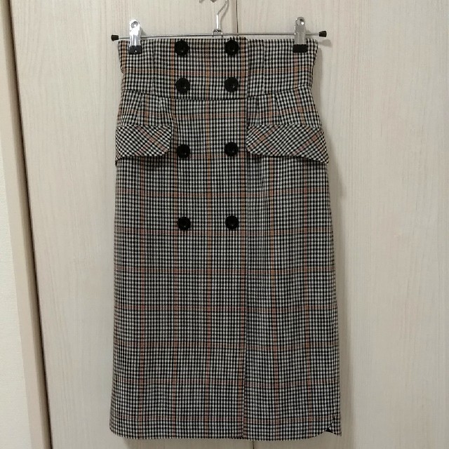 Rirandture(リランドチュール)のチェックタイトスカート レディースのスカート(ひざ丈スカート)の商品写真