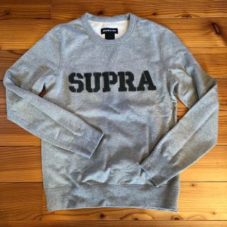 スープラ(SUPRA)のSUPRA スウェットパーカー グレー S(パーカー)