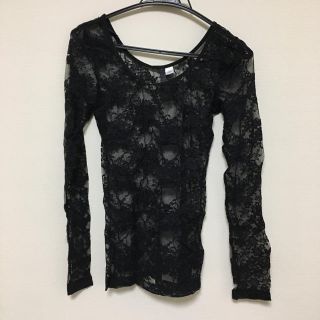 エイチアンドエム(H&M)のレーストップス(カットソー(長袖/七分))