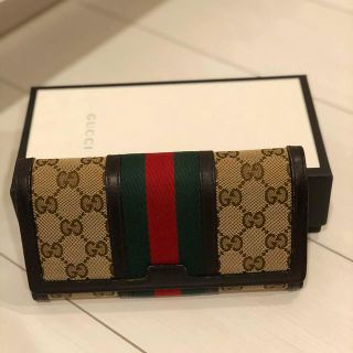 グッチ(Gucci)のGUCCI グッチ 小銭入れ付き二つ折り長財布‼︎さとみんさん専用！(長財布)