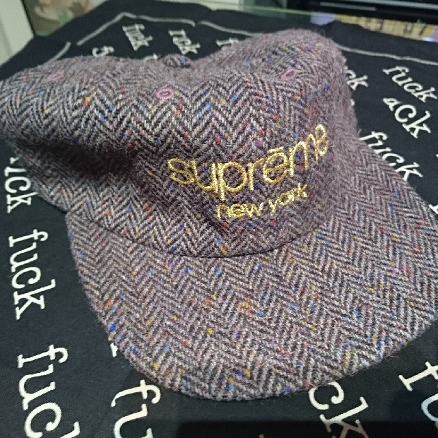 supreme cap パープル