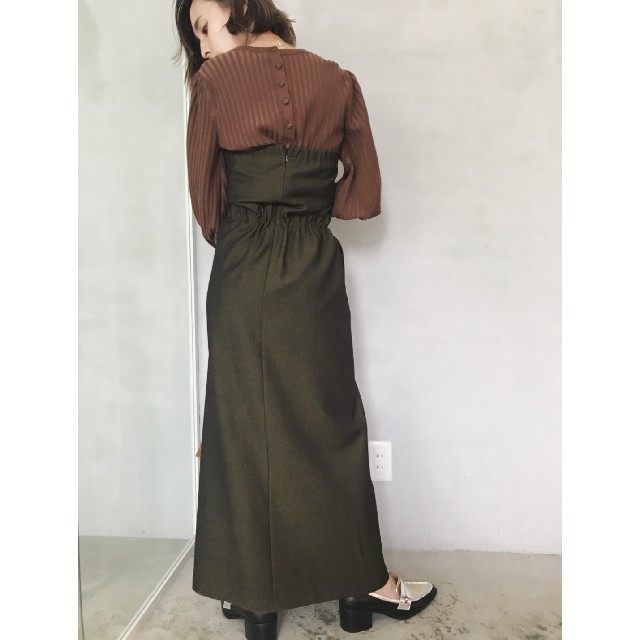 アメリヴィンテージ DOUBLE RIBBON BARE DRESS ワンピース