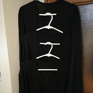 ユニクロ(UNIQLO)のヒートテック　VネックT(九分袖)(Tシャツ/カットソー(七分/長袖))
