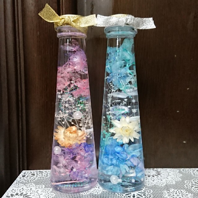ハーバリウム 2本set ハンドメイドのフラワー/ガーデン(その他)の商品写真