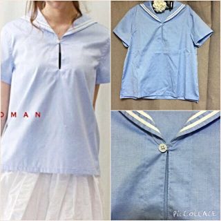 ドットアンドストライプスチャイルドウーマン(Dot&Stripes CHILDWOMAN)の美品♡女の子の憧れマリンセーラーブラウス(シャツ/ブラウス(半袖/袖なし))